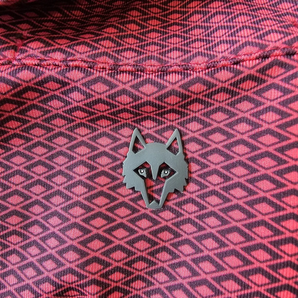 Greyson Men's Size XL Diamond Print Polo Shirt Golf Shirt Performance Short Slev - Picture 8 of 9